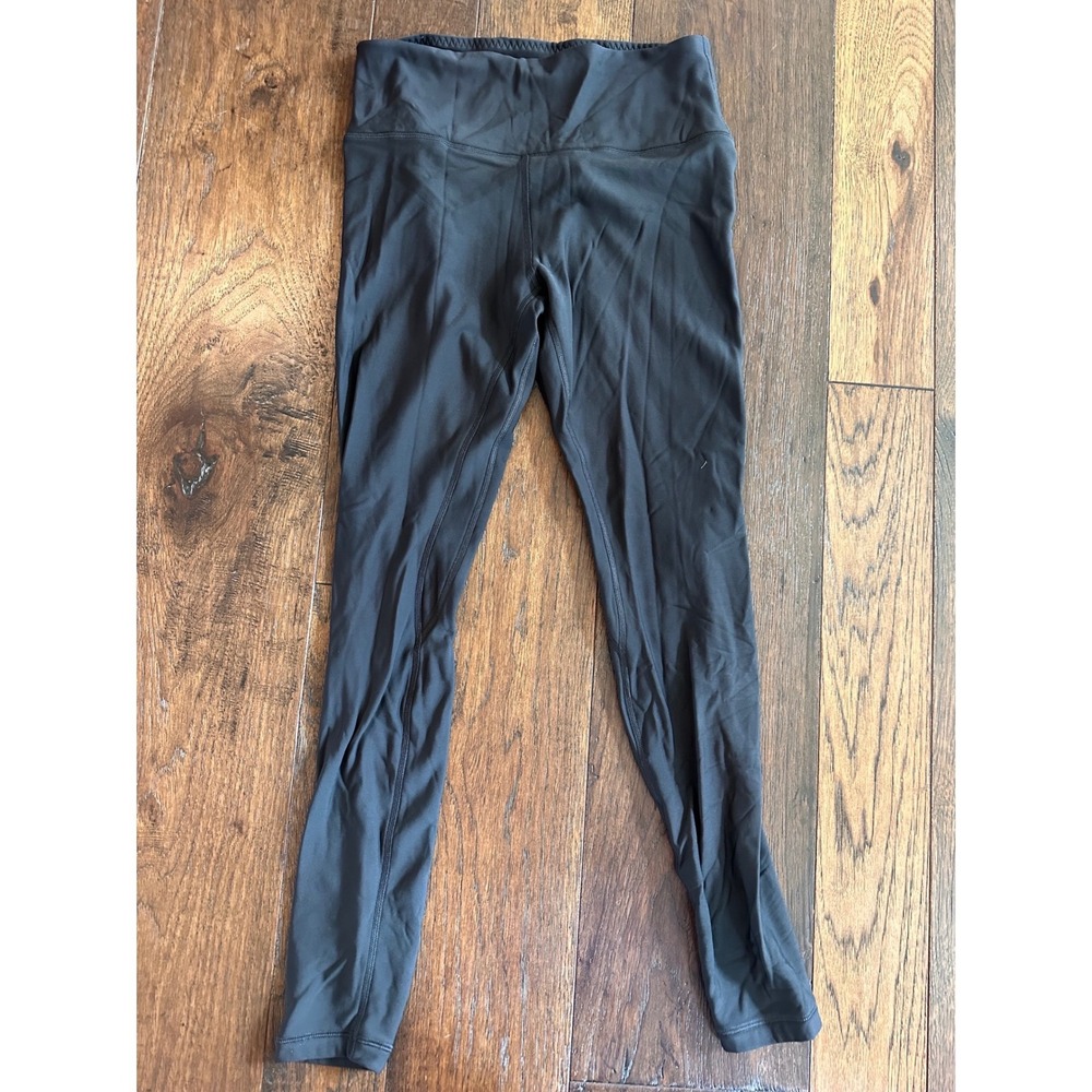 CRZ YOGA Women Black Fleece Lined Thermal Leggings High Waisted Yoga Pants Large